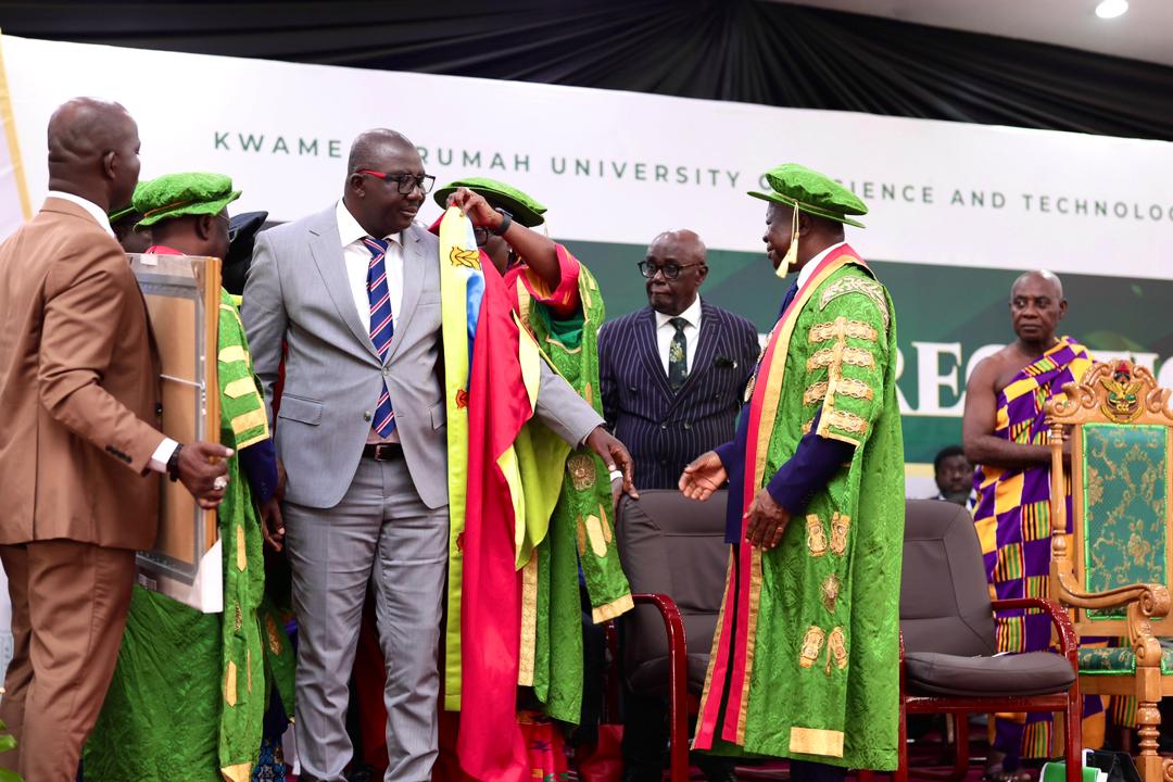 KNUST confers Honorary Doctorate on Agri-Impact CEO Daniel Fahene Acquaye