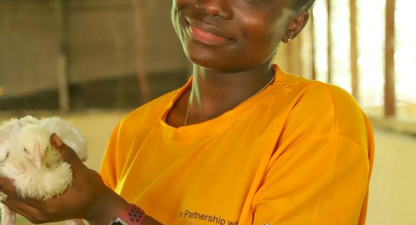 Finding Her Wings: Jennifer Mensah’s Journey from KNUST Graduate to Poultry Leader Through the HAPPY Broiler Project