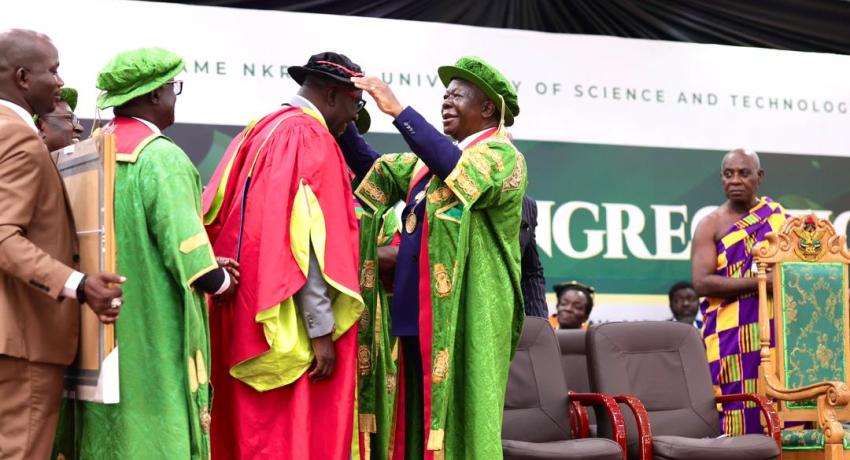 KNUST confers Honorary Doctorate on Agri-Impact CEO Daniel Fahene Acquaye