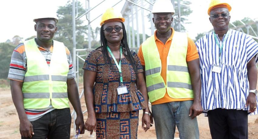 Newly Appointed KNUST VC Visits YUGEP Project Site